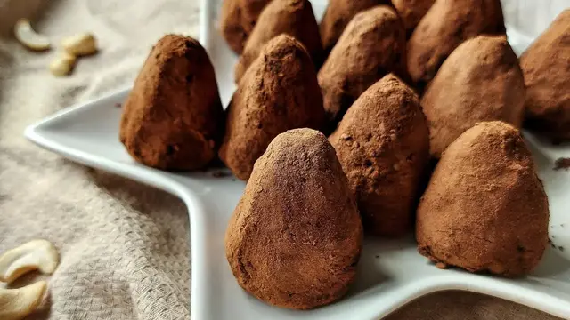 Шоколадные трюфели без сахара