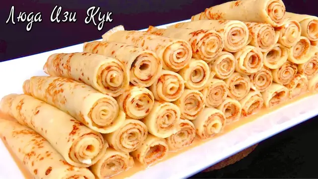 Творожные блинчики со сгущенкой