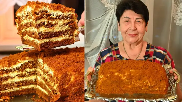 Ленивый Медовик без раскатки коржей
