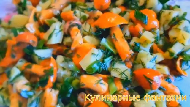 Салат из картофеля