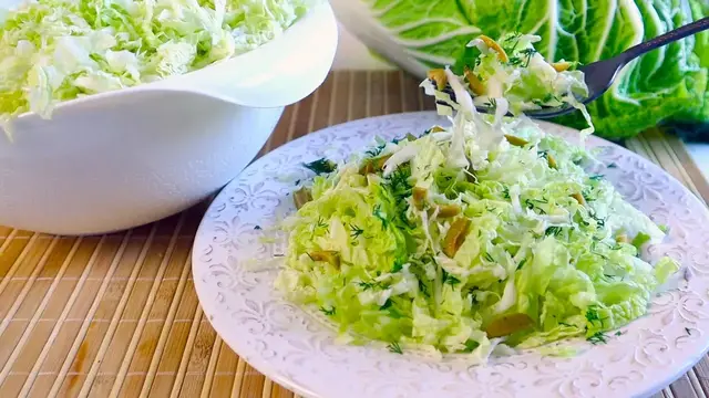 Простые салаты с пекинской капустой 