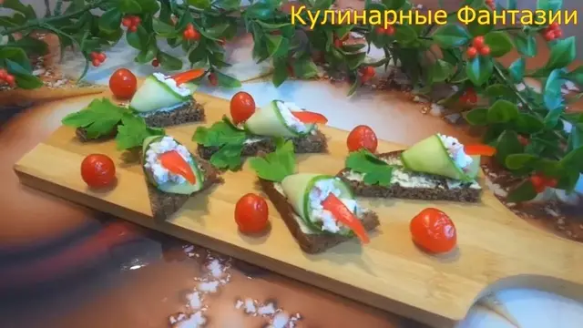 Чудесная закуска цветочки на скорую руку