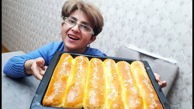 Булочки с творожной начинкой 