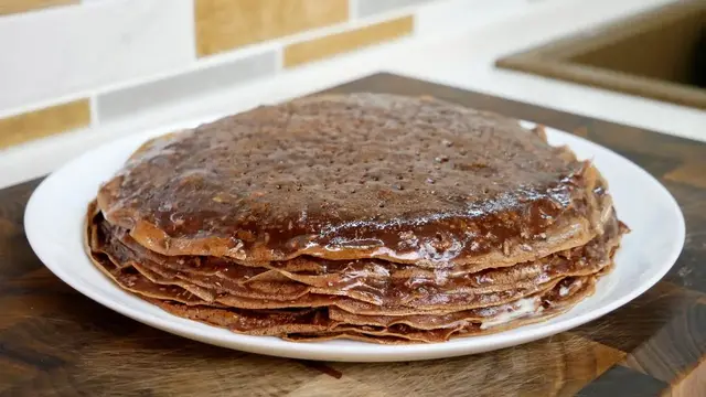 Шоколадные блины на Масленицу 