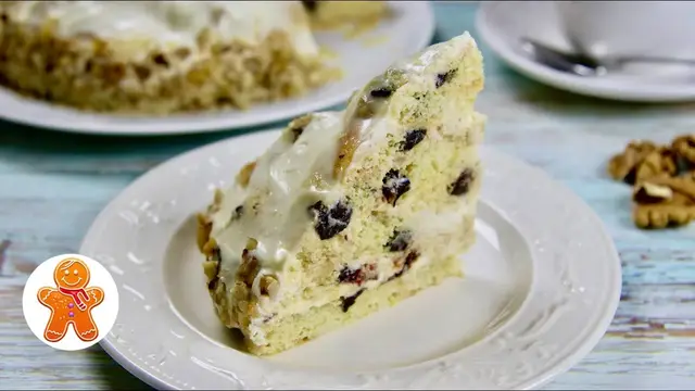 Торт Айсберг с черносливом и сгущенным молоком