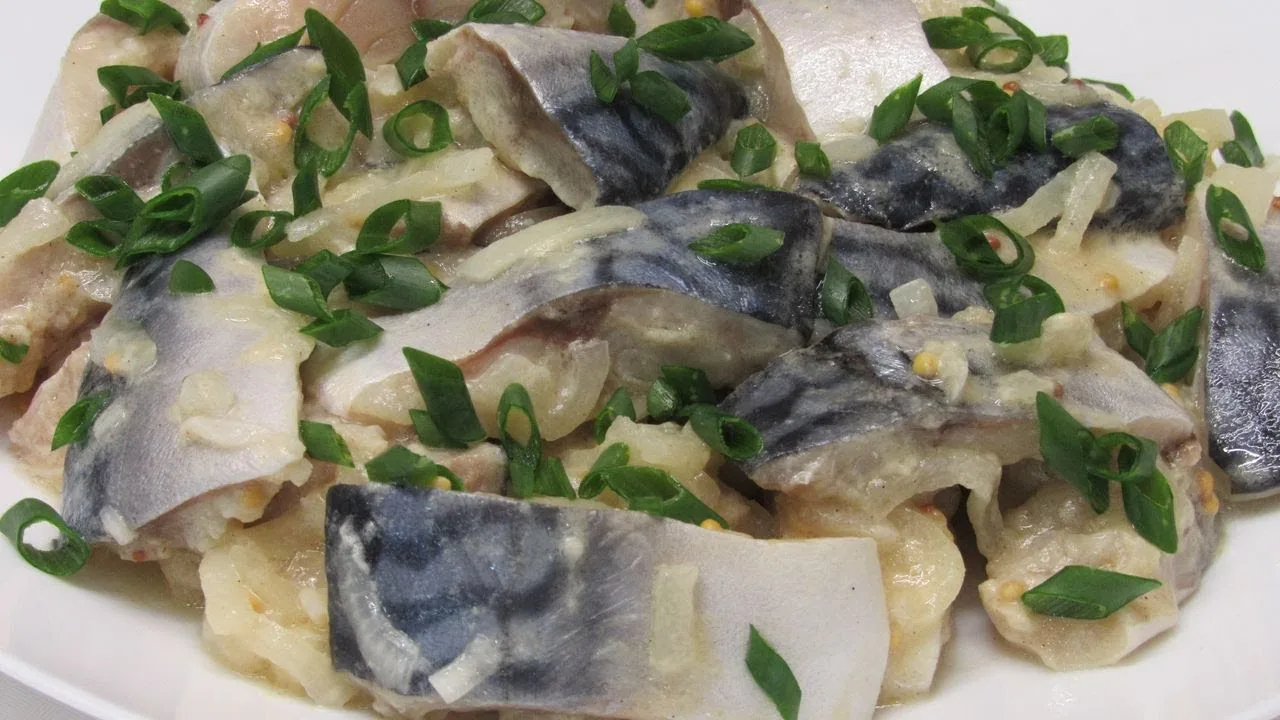 Маринованная скумбрия на праздничный стол