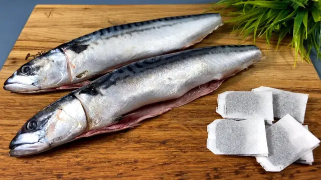 Запеченная скумбрия с чаем