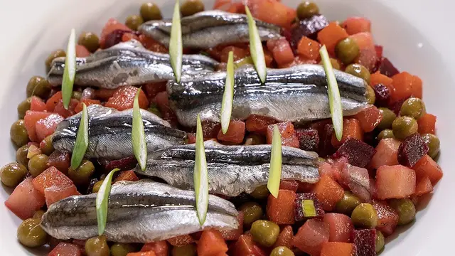 Винегрет с килькой
