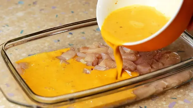 Сытная запеканка из курицы
