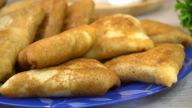 Блинчики с печёночной начинкой