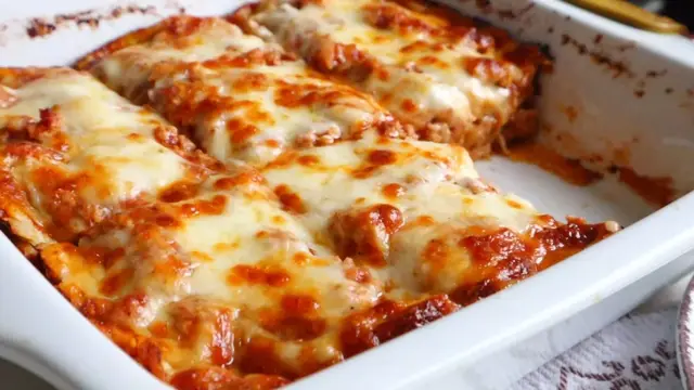 Ленивая лазанья из лаваша с мясом