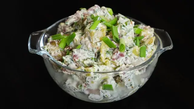 Салат из запеченной картошки