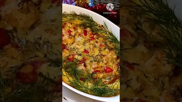 Картофельная запеканка с курицей