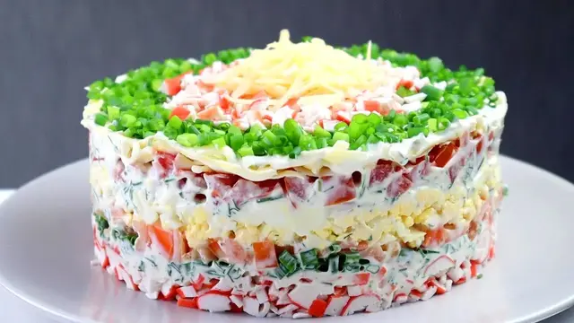Идеальный салат с крабовыми палочками