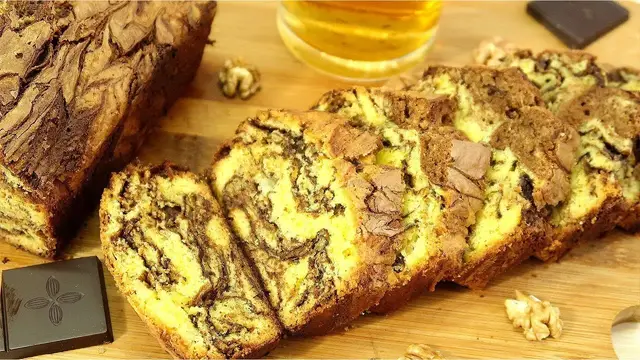 Мраморный кекс к чаю