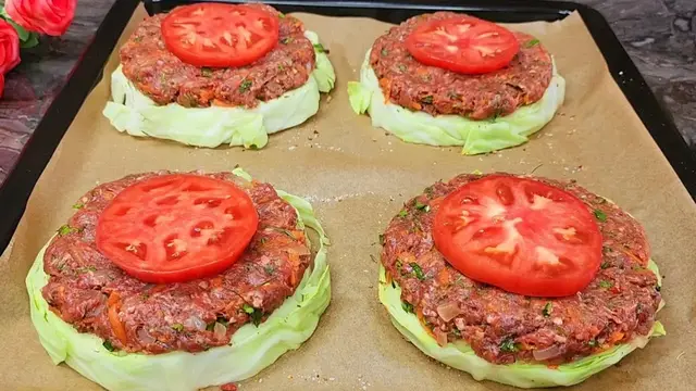 Капуста с фаршем в духовке