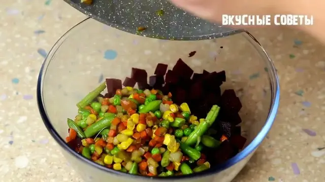 Легкий салат из свёклы