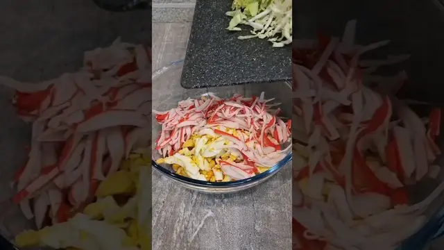 Вкусный салат на скорую руку