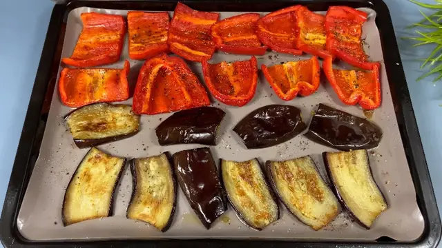 Закуска из запеченных овощей