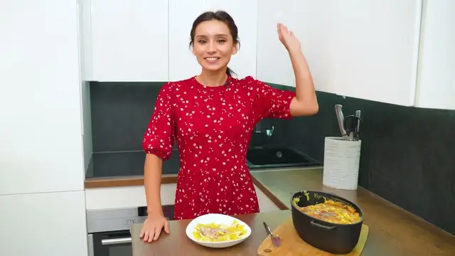 Мясо с картошкой в духовке  