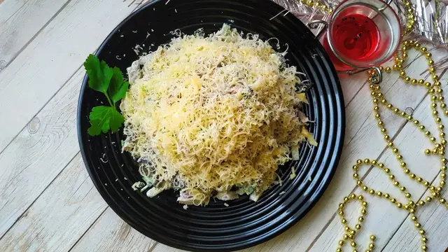 Салат с языком на праздничный стол 