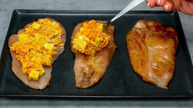 Фаршированная куриная грудка на праздничный стол