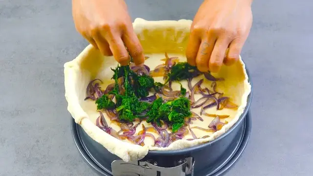 Закрытый пирог с овощами 