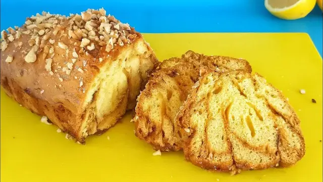 Полосатый кекс на скорую руку