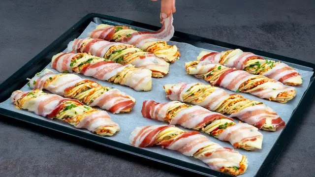Простая и вкусная закуска из слоеного теста
