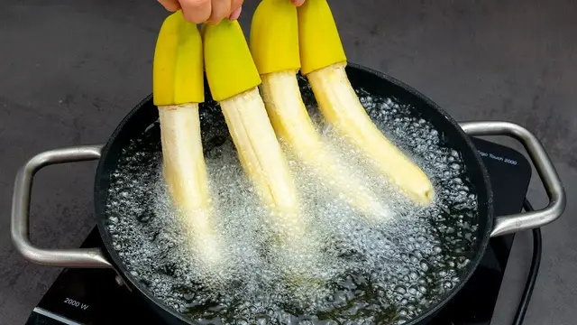 Необычный десерт из бананов