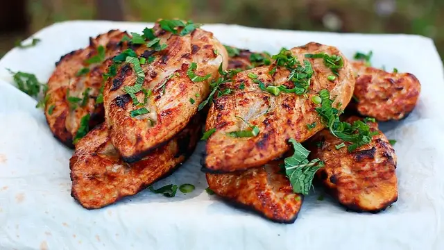 Шашлык из куриной грудки