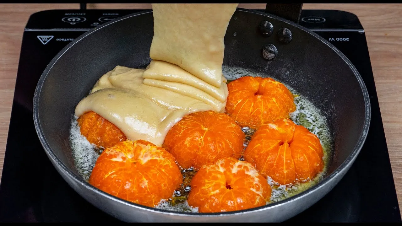 Вкусный десерт из мандаринов