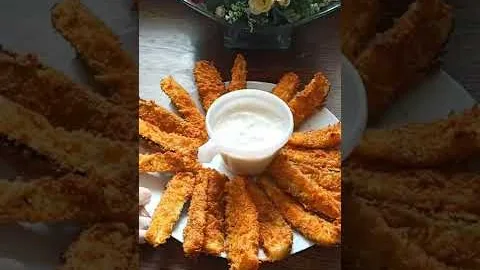 Кабачковые наггетсы в духовке