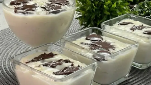 Вкусный десерт из молока