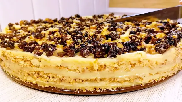Медовик с карамельным кремом