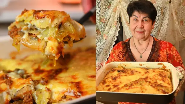Капустная запеканка с фаршем 