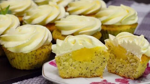 Безумно вкусные лимонные капкейки