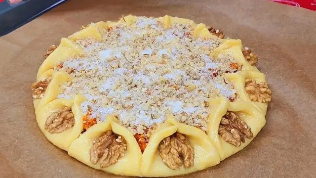 Пирог с орехами