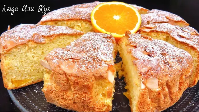Пышная шарлотка с апельсинами