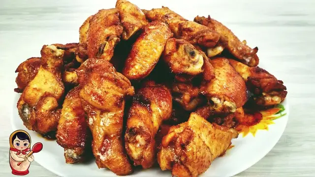 Куриные крылышки с мёдом в духовке
