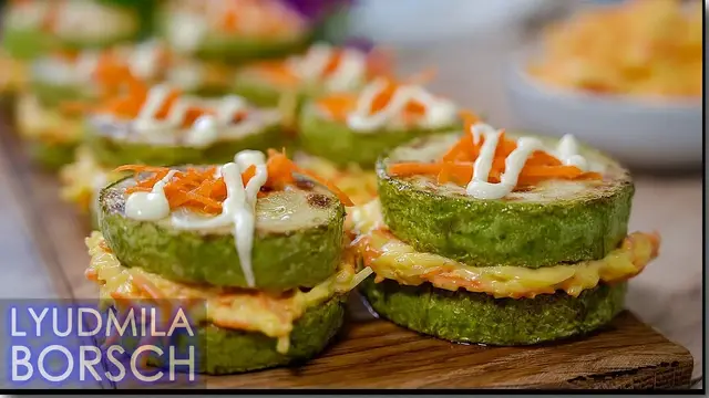 Быстрая закуска из кабачков