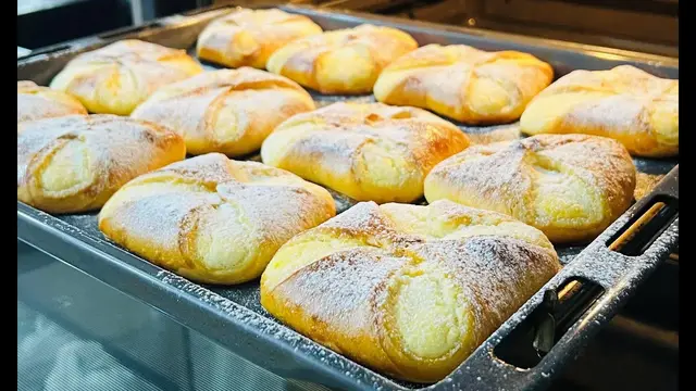 Венгерские ватрушки с пышной творожной начинкой