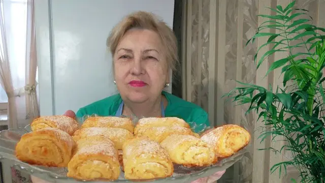 Любимое творожное печенье трубочки