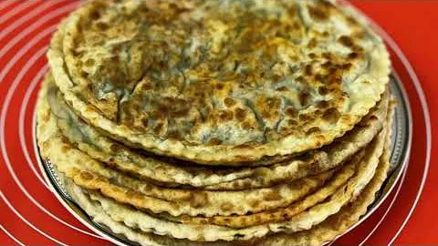 Хрустящие чебуреки с зеленью