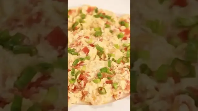 Омлет с перцем и томатом