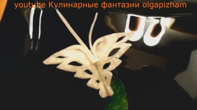 Чудесная Бабочка из Редиса (дайкон)