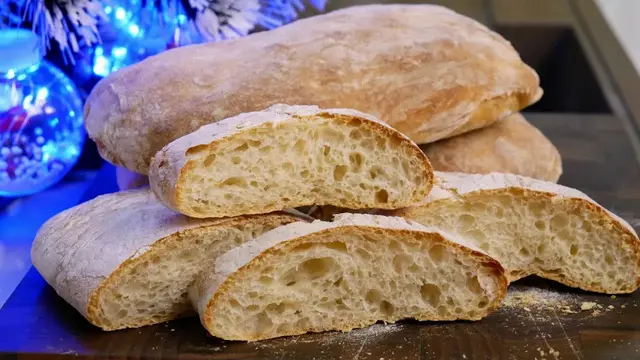 Домашний хлеб Чиабатта