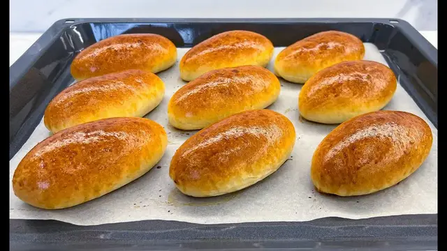 Домашние пирожки с мясом в духовке