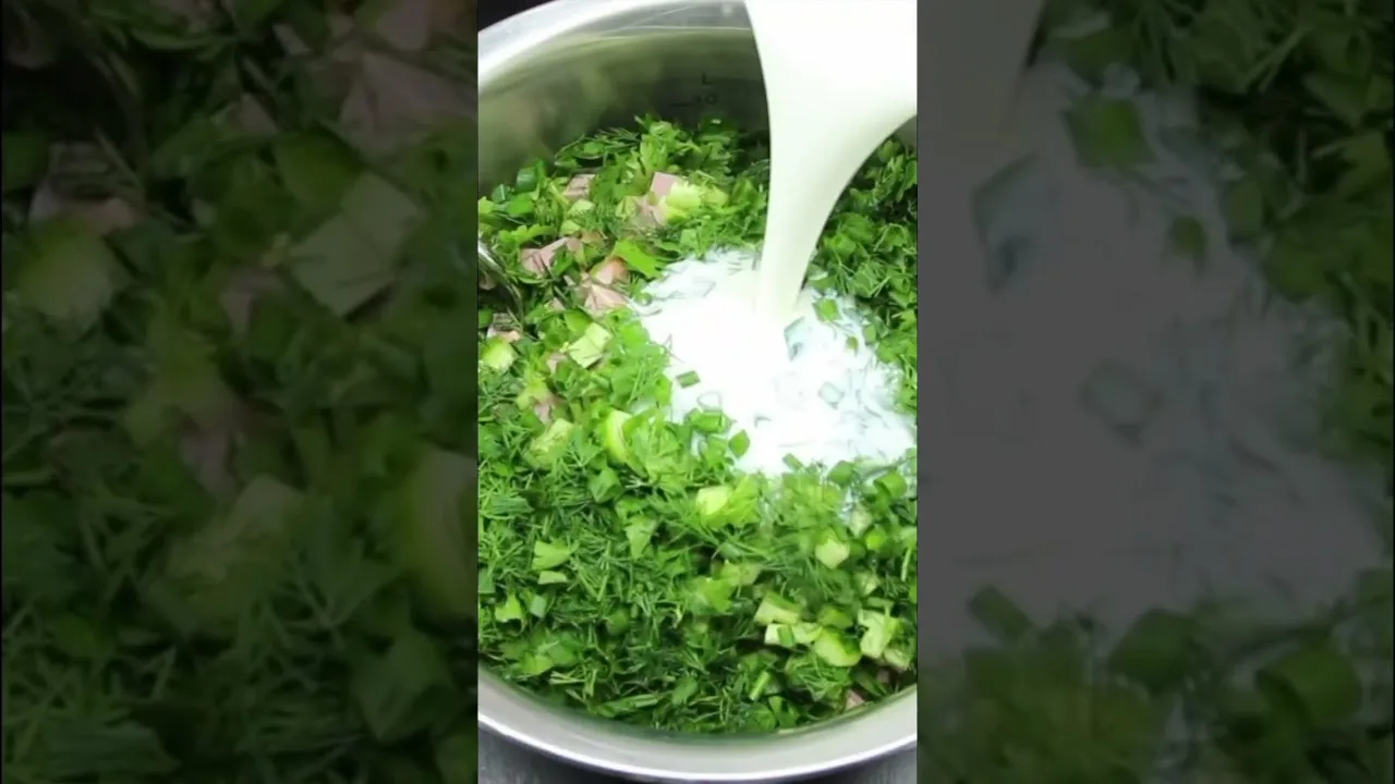 Окрошка на кефире