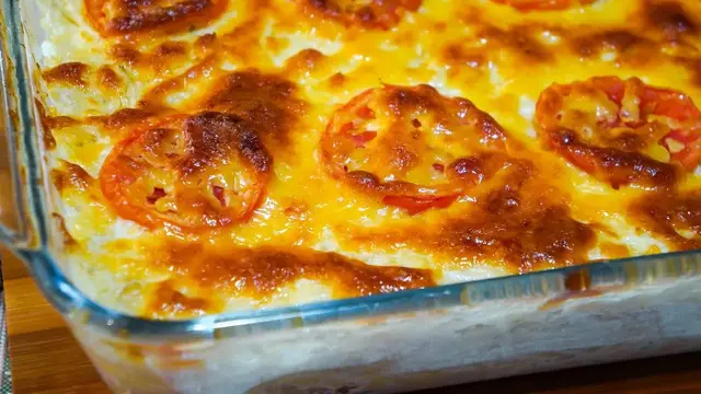 Картофельная запеканка с рыбой в духовке